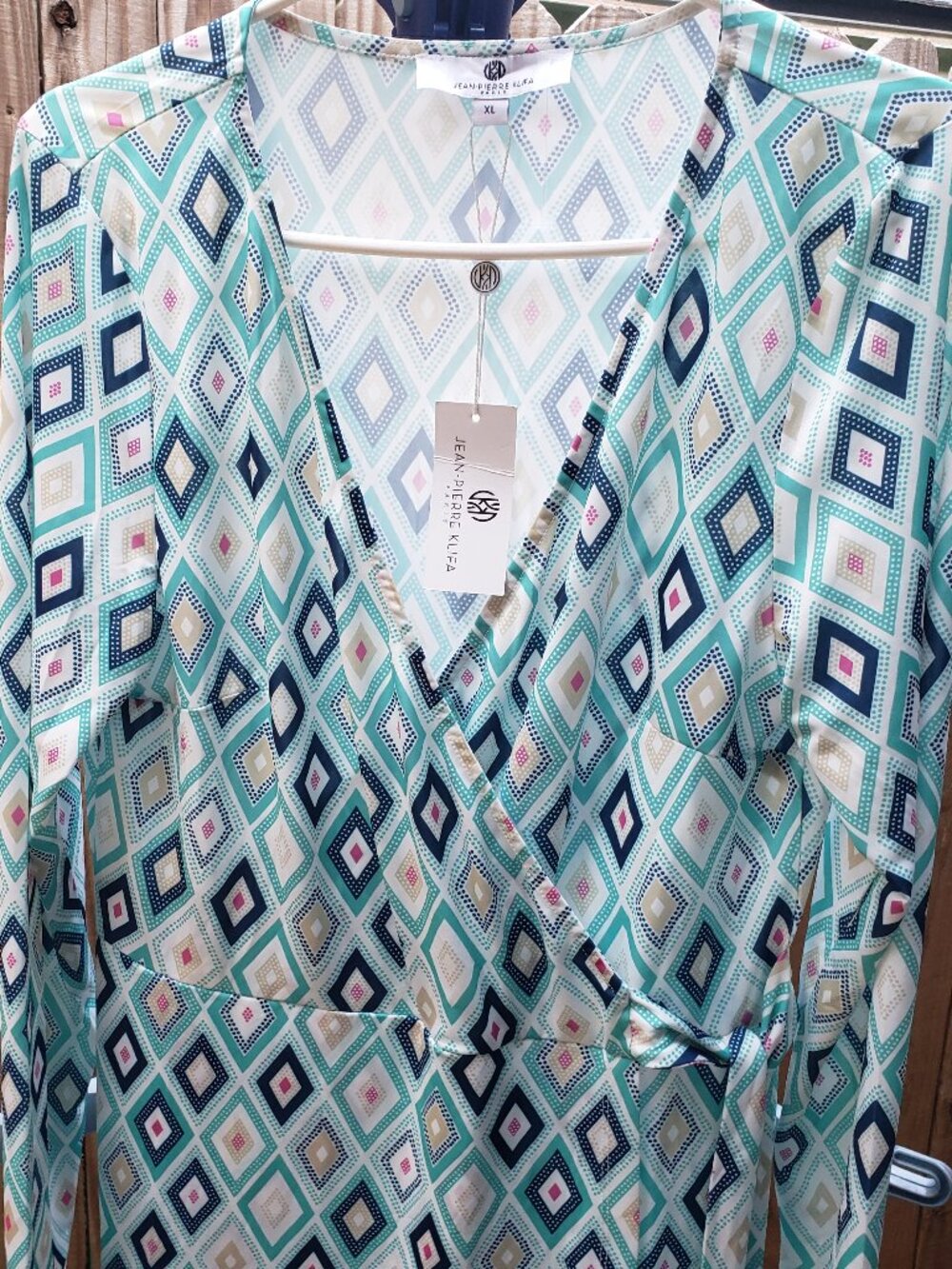 BNWT Jean Pierre Klifa geometric wrap sashay garment (XL)